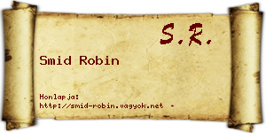 Smid Robin névjegykártya